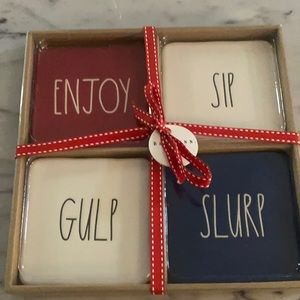 Rae Dunn Coasters set NWT